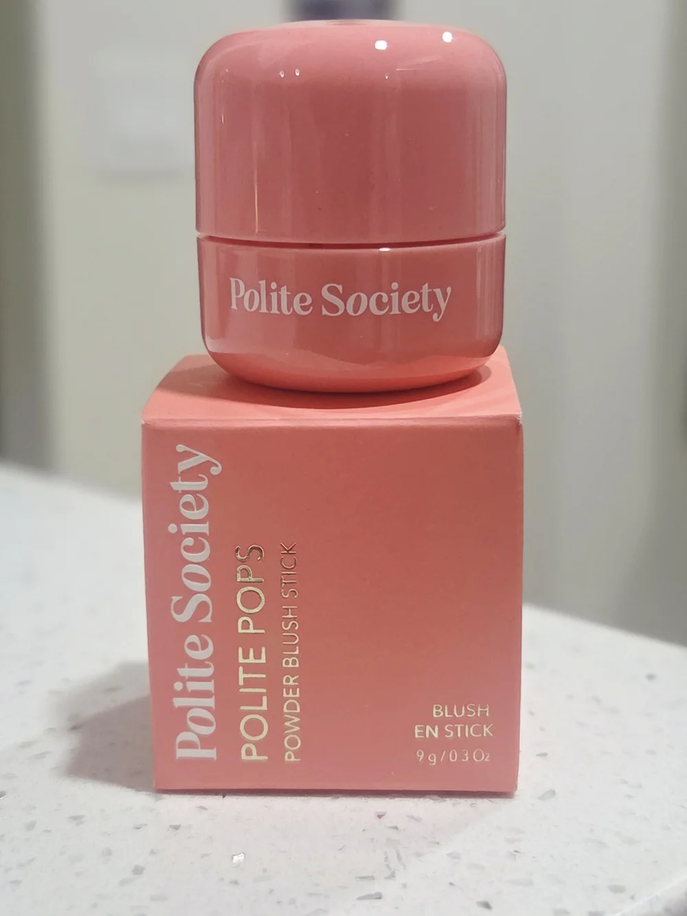 Polite Pops Powder Blush Stick – Peachy Pink~MALIBU